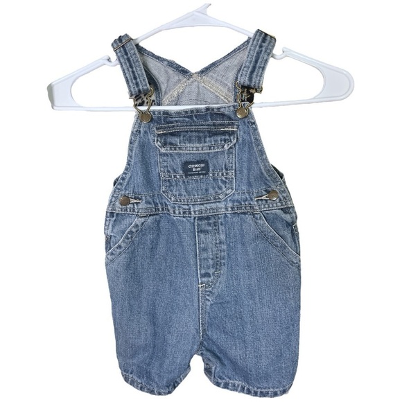 Oshkosh B’Gosh Carpenter Short Denim Overalls - Picture 1 of 4